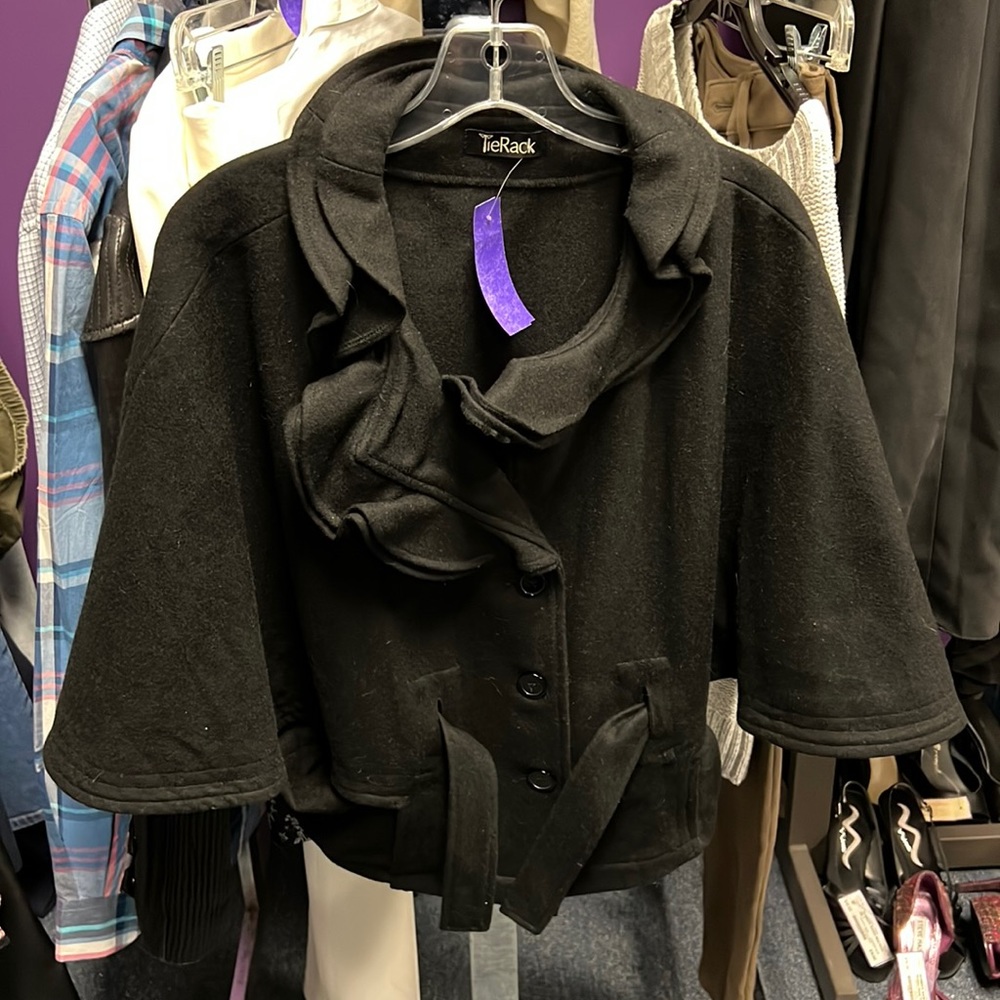 💜Tie Rack Black Jacket S